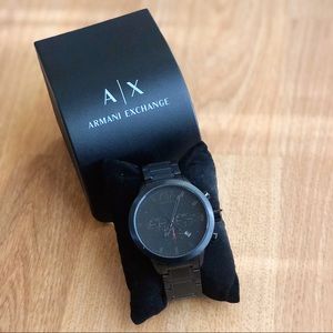 Armani Exchange Chronograph Black Dial Watch 49mm